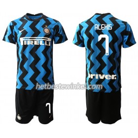 Inter Milan Alexis Sanchez 7 Kind Voetbaltenues Thuis 2020/21 - SS (+ Korte broeken)